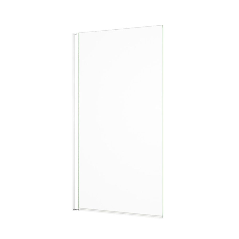 Abacus Matt White Bath Screen 800 x 1500mm