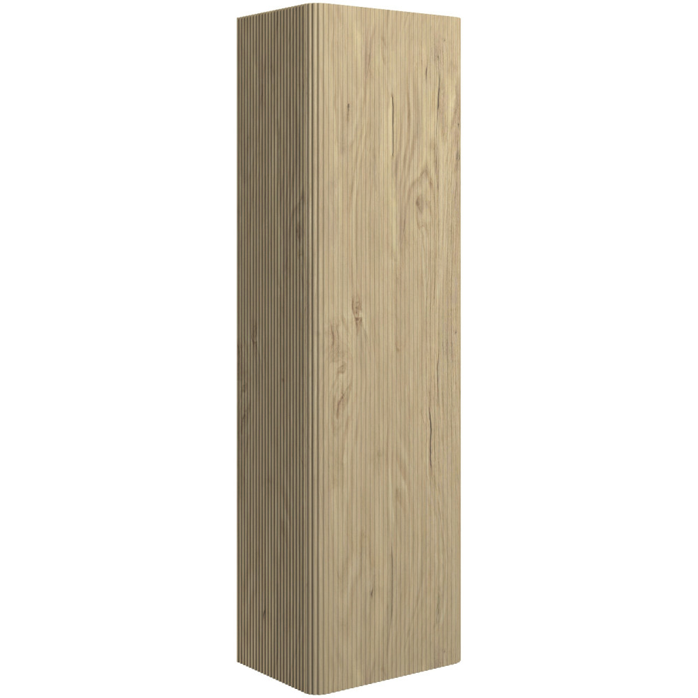 Ancona 350mm Textured Oak Wall Hung Tall Unit