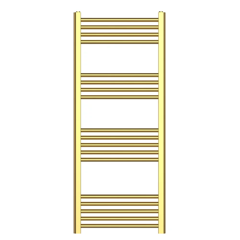Giavani Brushed Brass Bathroom Towel Radiator 1200 x 500mm
