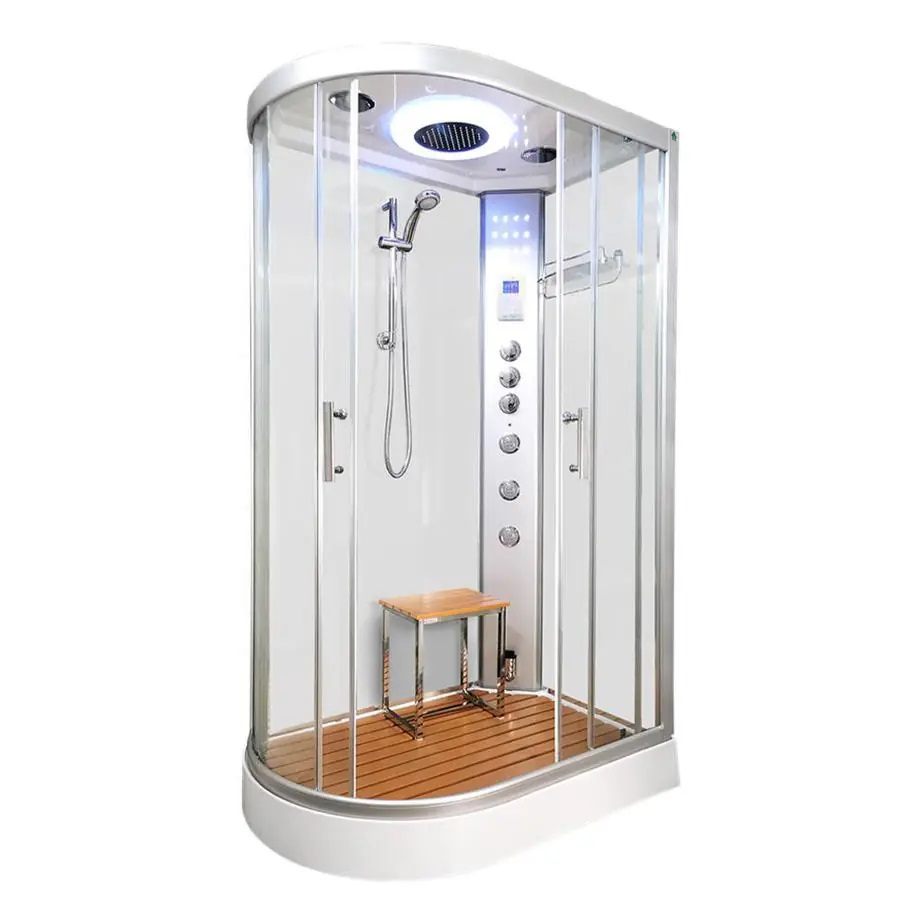 Vidalux Clearwater 1200 Steam Shower Pod - 1200 x 800mm - Right Handed