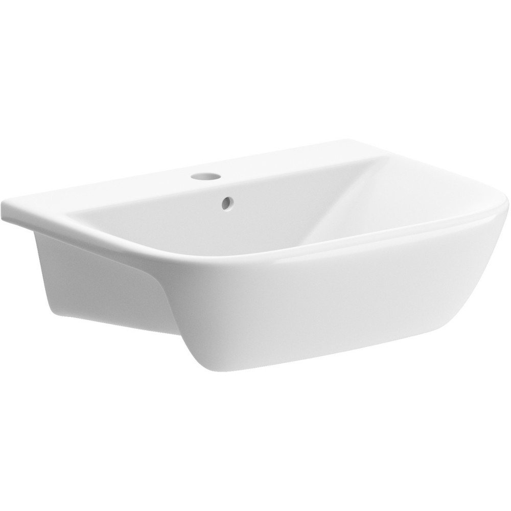 Crest 520 x 400mm 1 Tap Hole Semi Recessed Basin