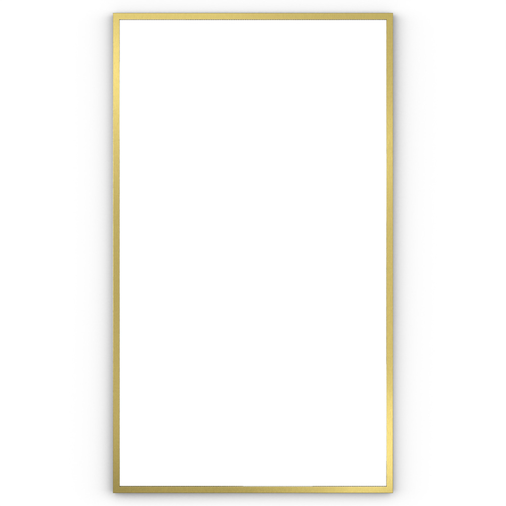 Origins Living Docklands 120 Brushed Brass Rectangular Mirror