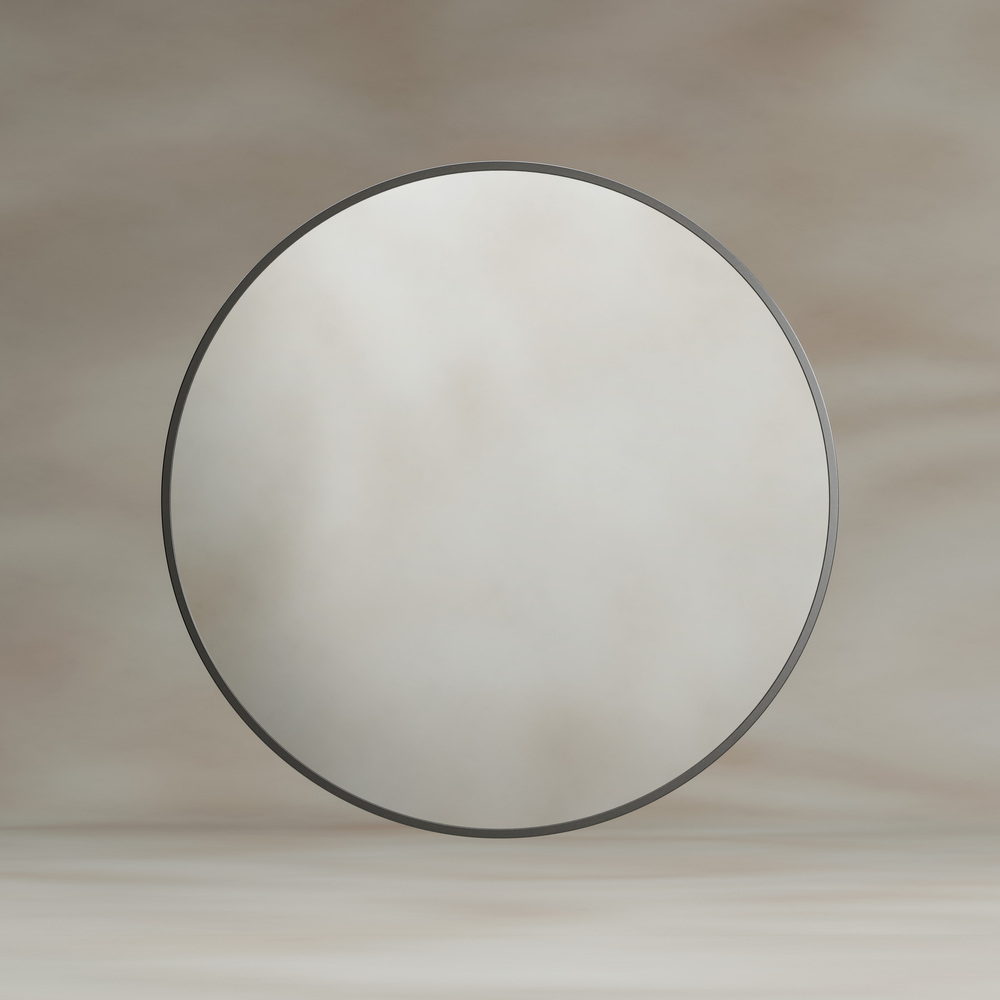 Origins Living Docklands 60 Gunmetal Round Mirror