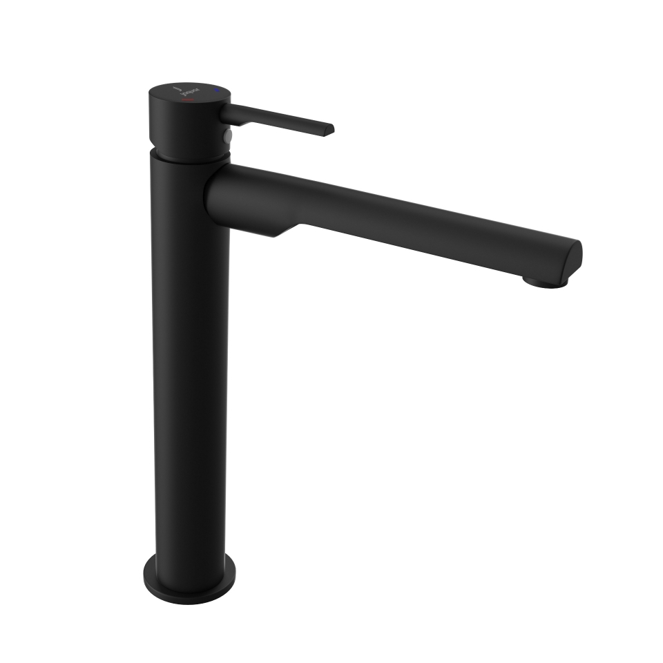 Jaquar Florentine Prime Black Matt Single Lever Tall Basin Mixer Tap 