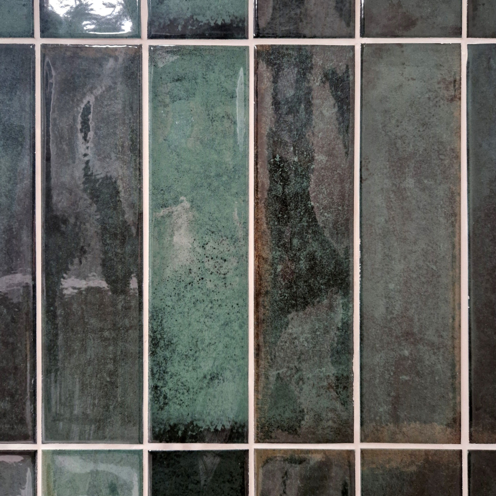 Green Brick 300x75 Rambla Esmeralda Ceramic Tile - 1.25m2