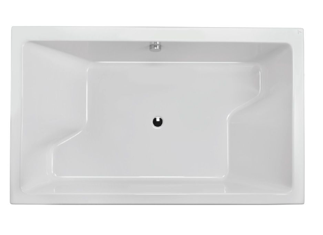 Jaquar Kubix 1800x1100mm Built-In Bath Tub With Powder Coated MS Frame 