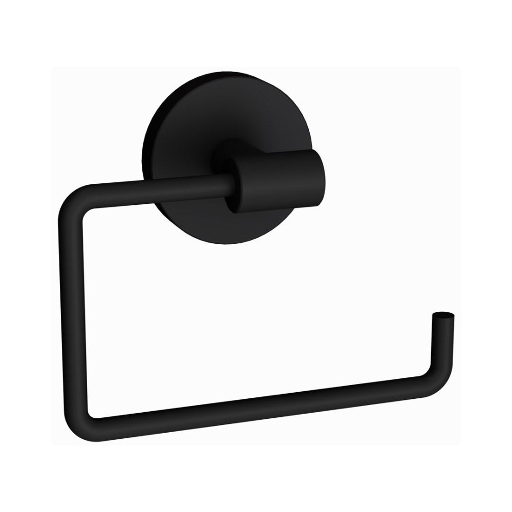 Jaquar Continental 125mm Black Matt Square Toilet Roll Holder 