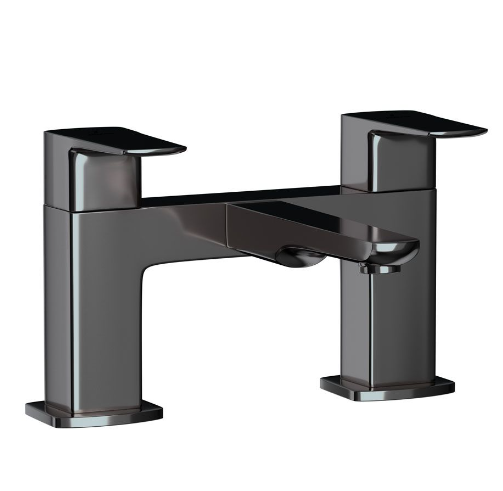 Jaquar Kubix Prime Black Chrome 2 Hole H Type Bath Filler  