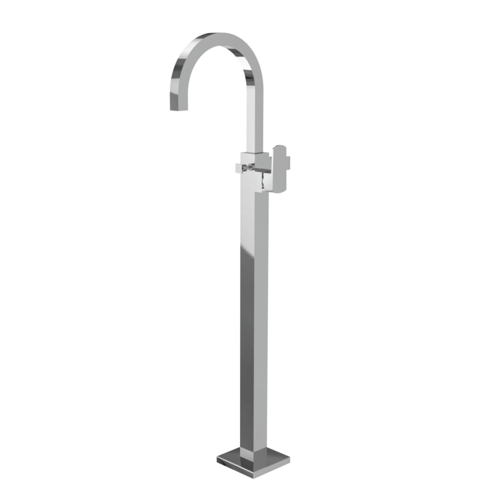 Jaquar Kubix Prime Chrome Floor Mounted Single Lever Bath Mixer 