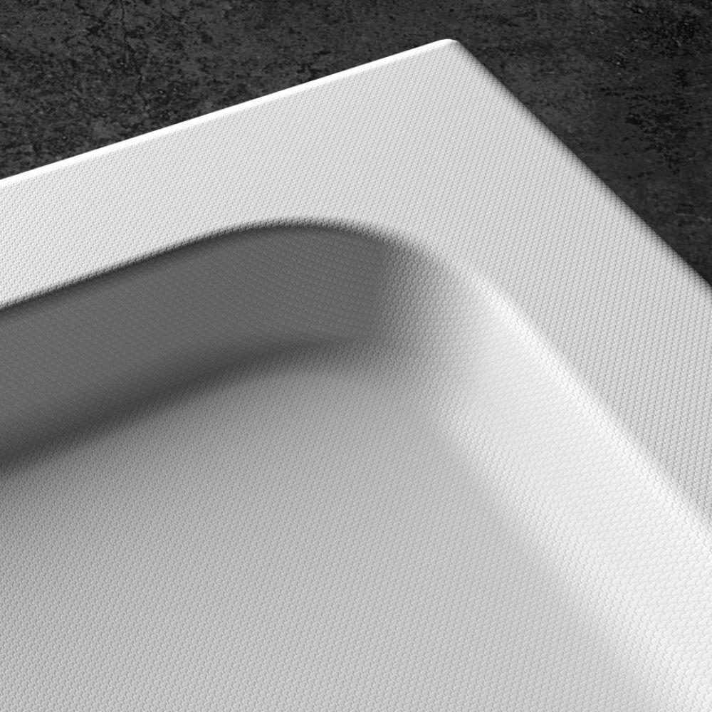 Kudos Kstone 1100 X 700 Rectangular Anti-Slip Shower Tray Corner Waste