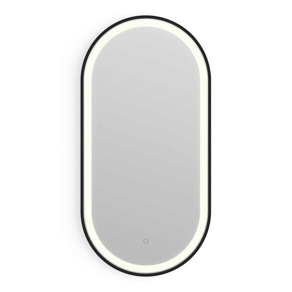 Origins Living Lomax Capsule 40 Black Illuminated Bathroom Mirror