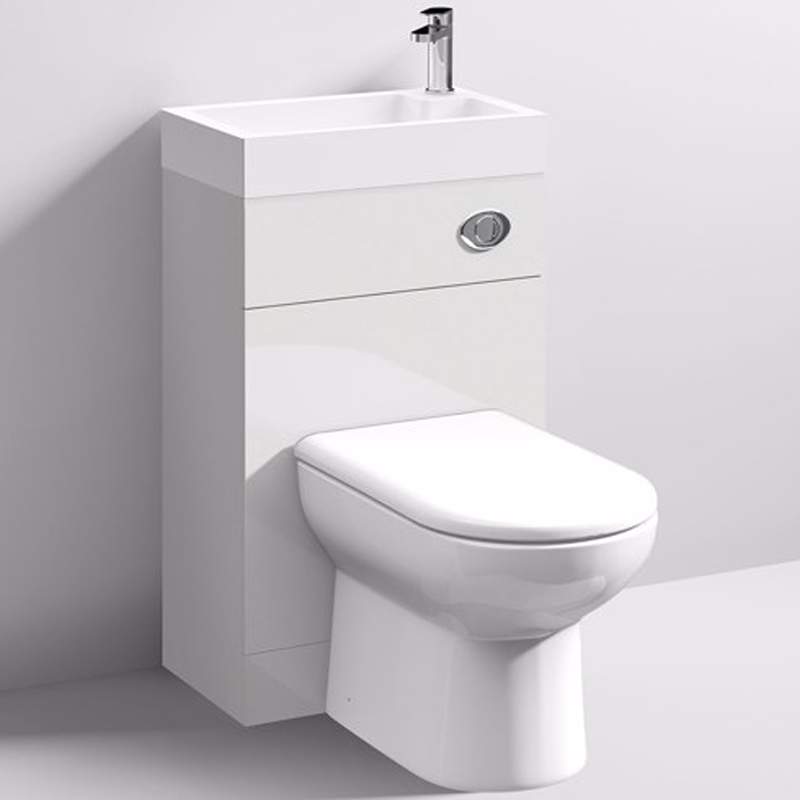 Athena Vault 2 in 1 WC & Gloss White Slimline Reduced Depth 305mm ...