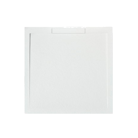 Giorgio Lux White Slate Effect Shower Tray - 900 x 900 - Concealed Waste