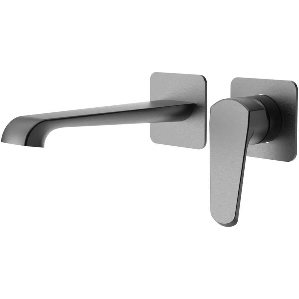 Scudo Montana Gunmetal Wall Mounted Bath Tap