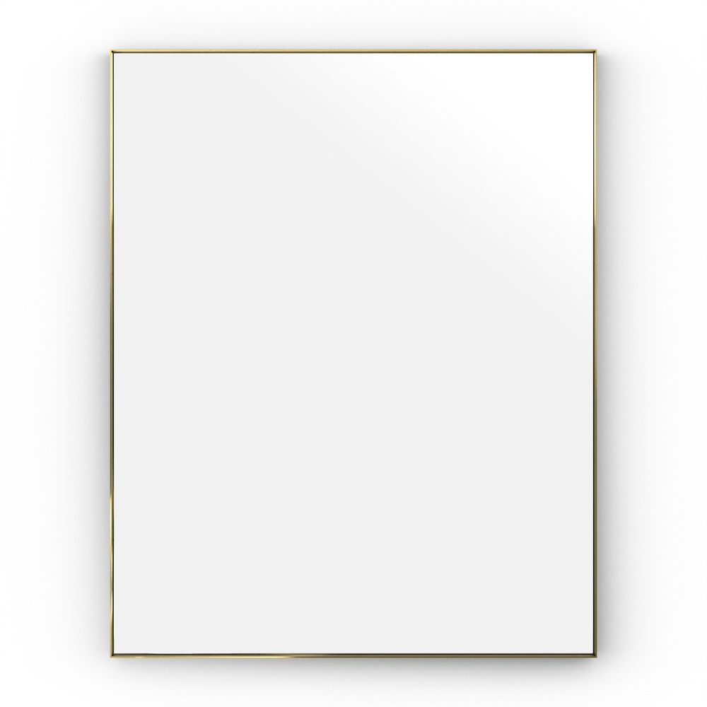 Origins Living Newington 100 Brushed Brass Rectangular Mirror