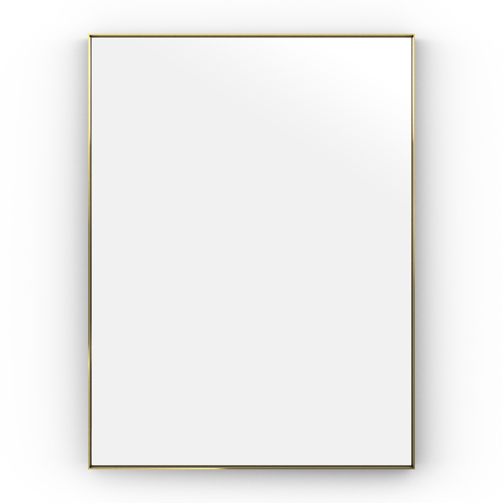 Origins Living Newington 60 Brushed Brass Rectangular Mirror