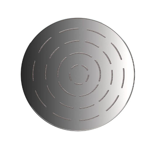 Jaquar Maze 240MM Black Chrome Round Over Head Shower 