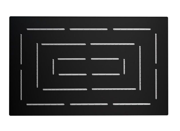 Jaquar Maze 190x295MM Black Matt Rectangular Over Head Shower