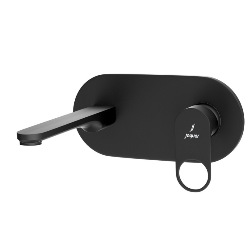Jaquar Ornamix Matt Black Wall Mounted Basin Mixer With Concealed Valve