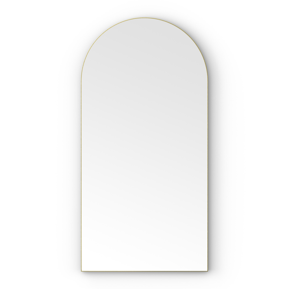 Origins Living Oslo Arch 100 Brushed Brass Mirror