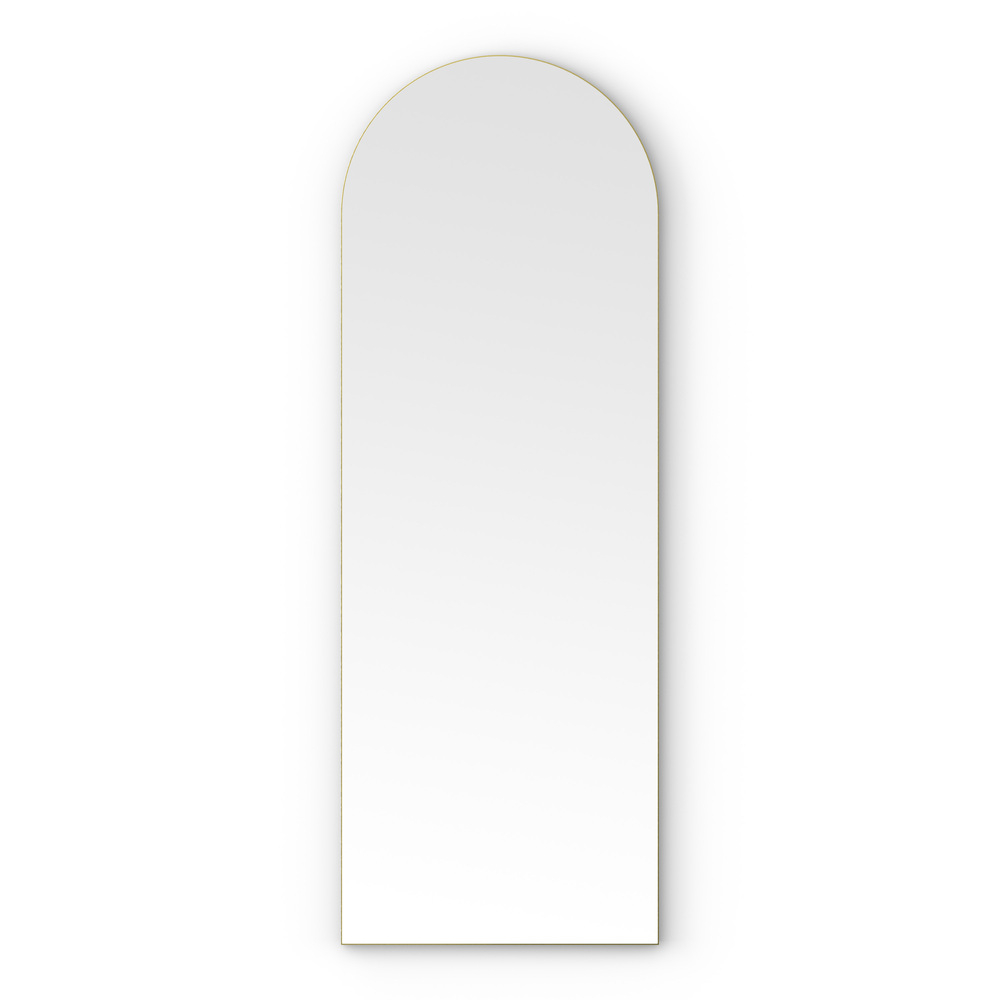 Origins Living Oslo Arch 140 Brushed Brass Mirror