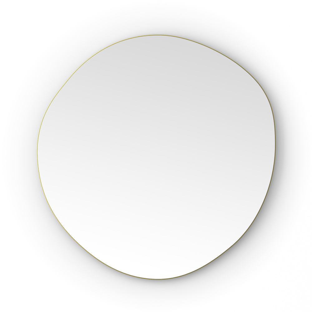 Origins Living Oslo Organic 80 Brushed Brass Mirror