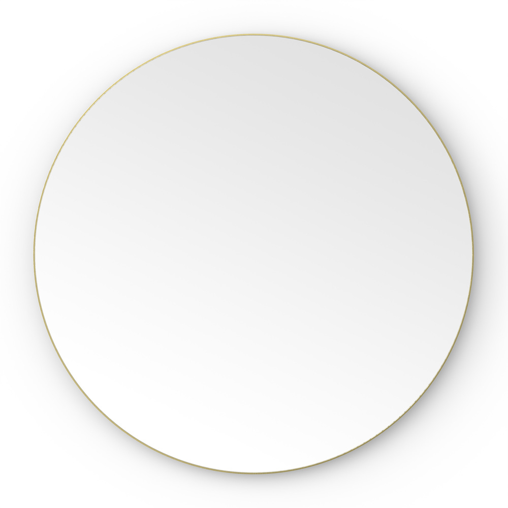 Origins Living Oslo Round 60 Brushed Brass Mirror