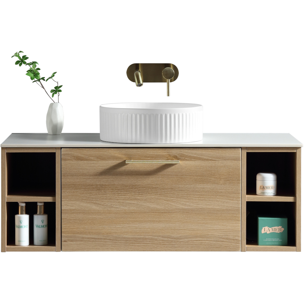 Piatta Country Oak 1000mm Wall Hung Vanity Unit