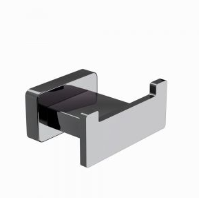 Artize Quadra Black Chrome Double Robe Hook 