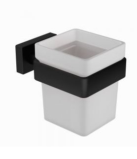 Artize Quadra Black Matt Tumbler And Holder 