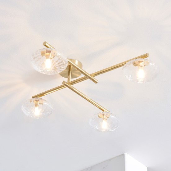 Allier Brushed Brass Ceiling Light