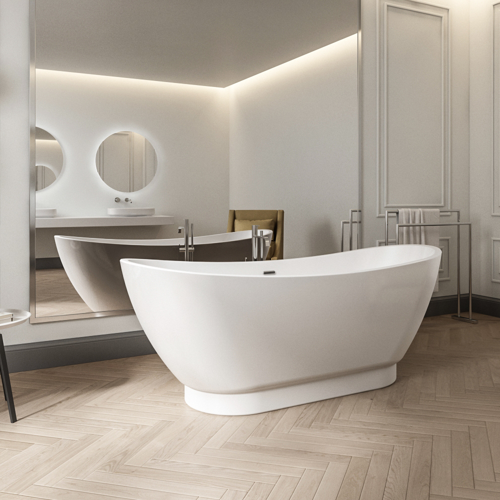 Charlotte Edwards Richmond 1760 x 680mm Modern Freestanding Bath