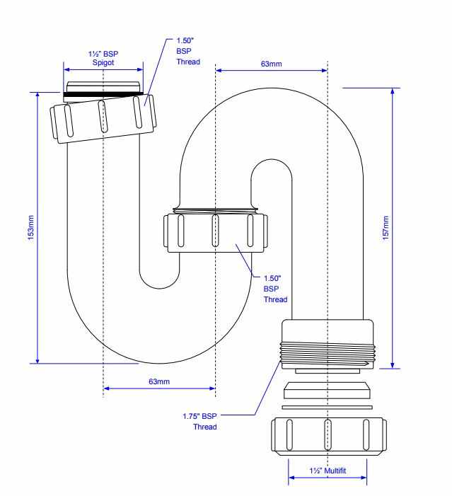 McAlpine SD10 Tubular Swivel 'S' Trap 1 1/2