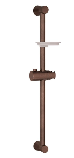 Jaquar Antique Copper 24mm Dia & 600MM Round Shape With Hand Shower Holder And Soap Dish Slide Rail 