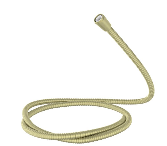 Jaquar Flexible 8MM Dia & 1.5M Long Brass Matt Plated Metal Hose With Nuts  