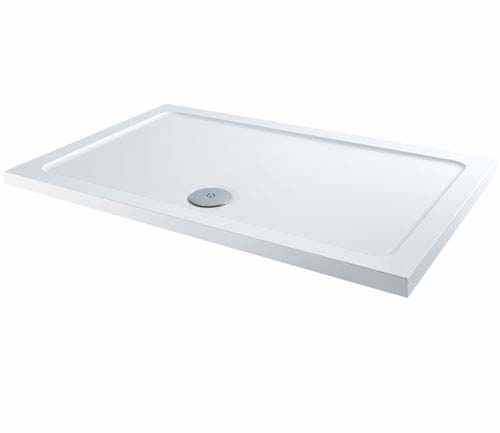 MX Elements 1100 x 800 Anti Slip Rectangular Stone Resin Shower Tray