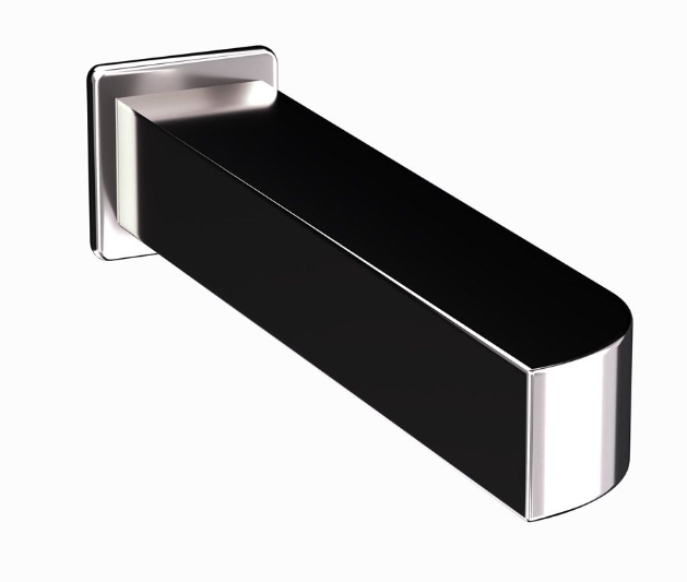 Jaquar Alive Black Chrome Bath Spout With Wall Flange 