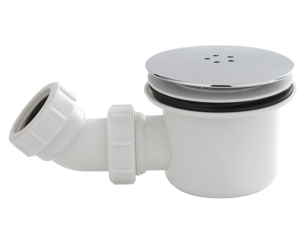 Nuie Chrome Fast Flow Shower Tray Waste