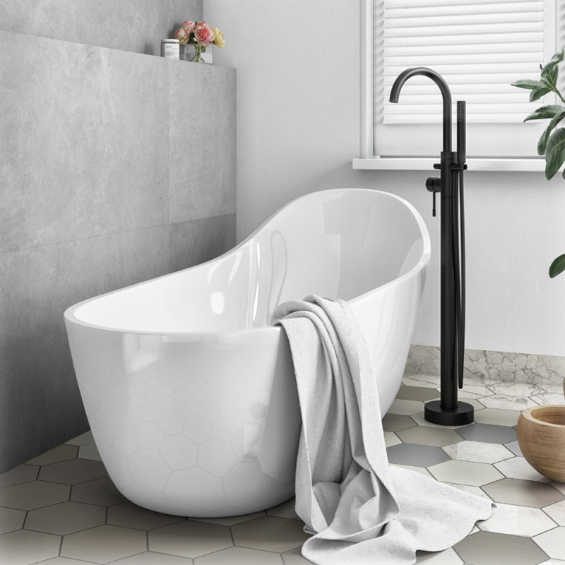 Synergy Arruba 1660 x 725 Freestanding Modern Slipper Bath