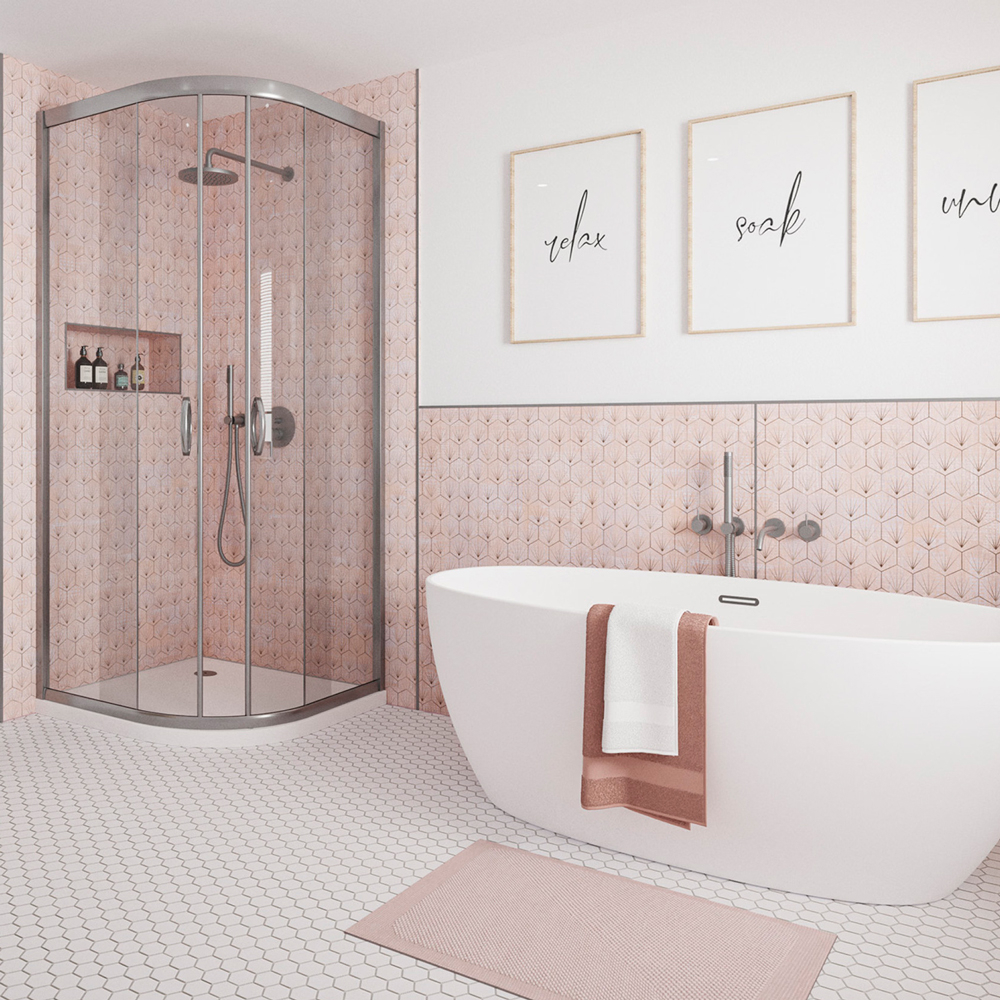 Wetwall Alloy Stella Rosa Shower Panel