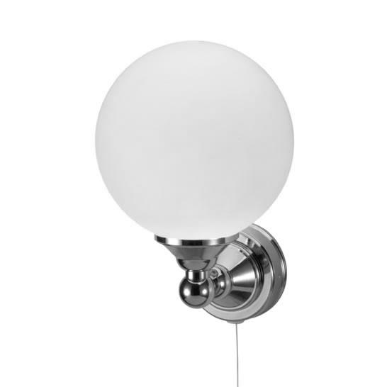 Burlington Edwardian Single Globe LED Traditional Bathroom Wall Light - T50 