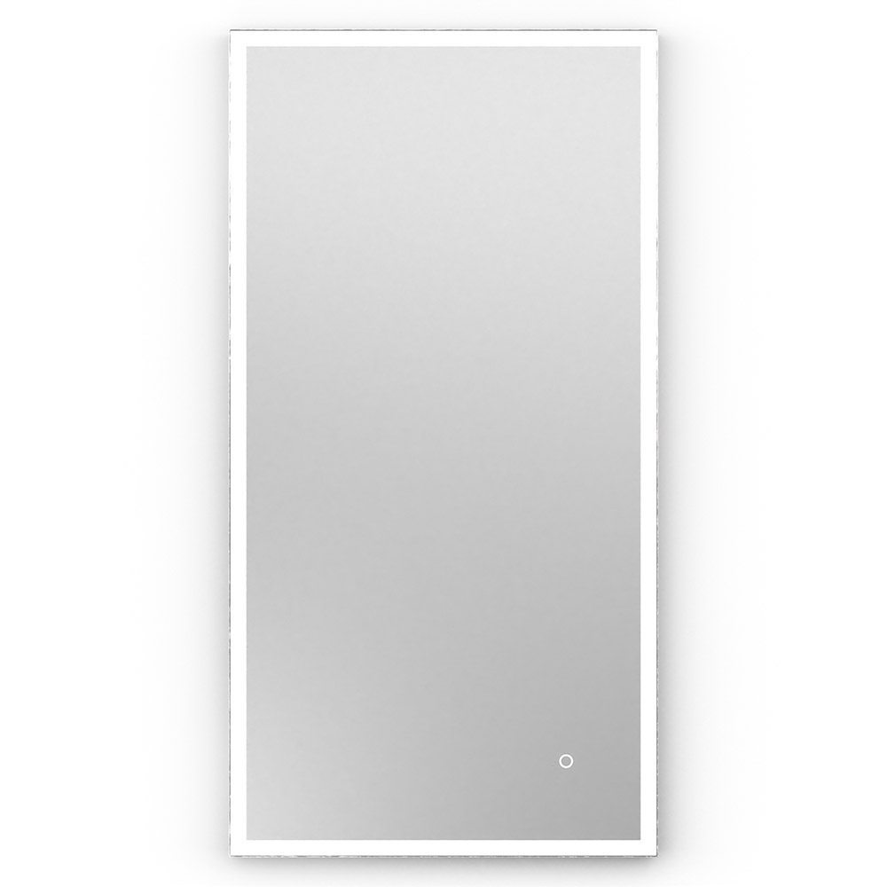 Origins Living Tate 40 Polished Chrome Rectangular Illuminated Bathroom Mirror