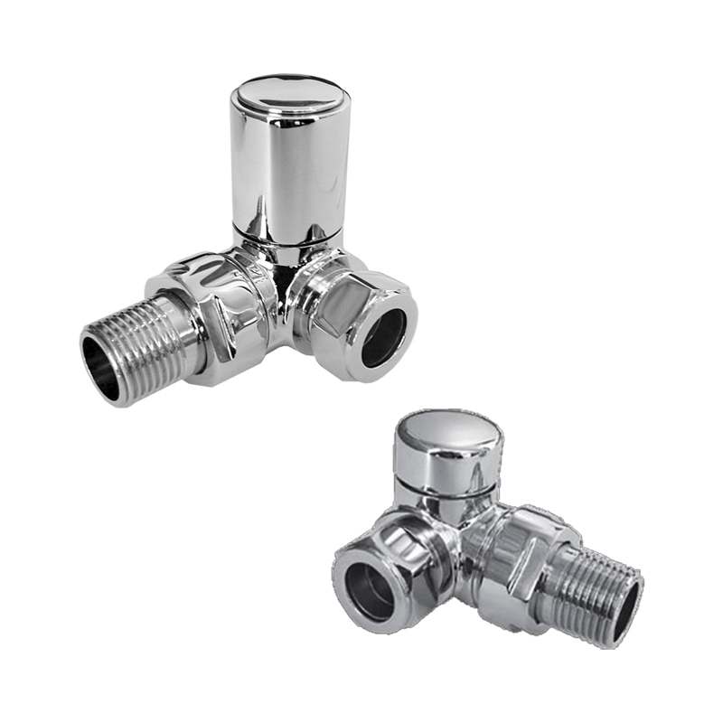 Abacus Ultima Angled Corner Radiator Valve Set | Rubberduck Bathroom