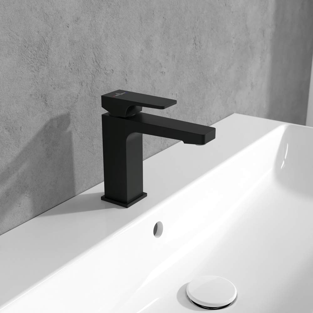 Villeroy & Boch Architectura Square Single Lever Basin Mixer Matt Black ...