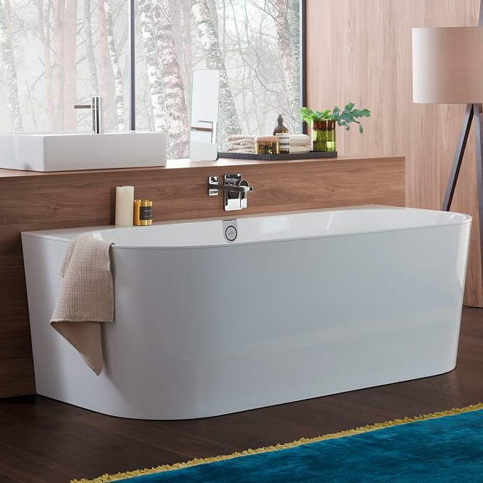 Villeroy & Boch Oberon 2.0 1800 x 800mm Back To Wall Bath