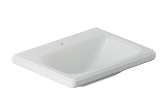 Artize VIC White 600x460mm Rectangular Countertop Basin