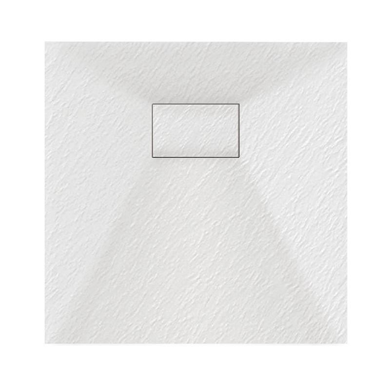 Veloce Uno 900 x 900mm White Slate Effect Square Shower Tray