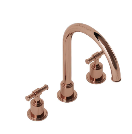 Artize VIC 3 Hole Basin Tap In Blush Gold