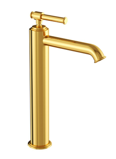 Artize VIC Single Lever Tall Basin Tap In Bright Gold 