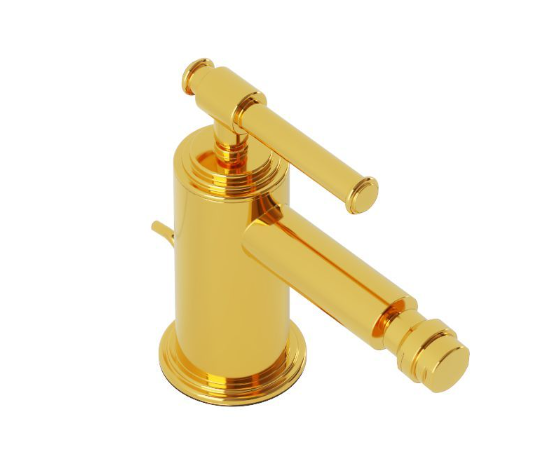 Artize VIC Bright Gold PVD Single Lever Bidet Mixer With Popup Waste 